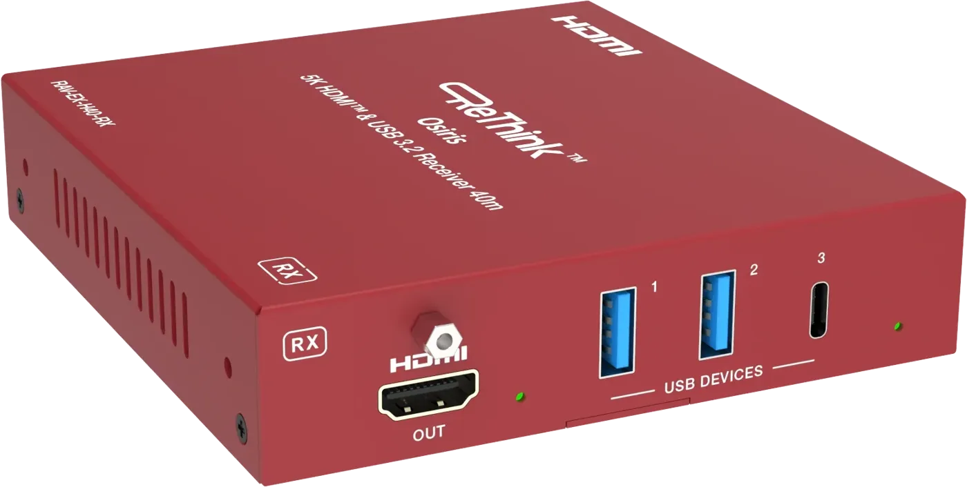 RAV-EX-H40-Rx — 5K HDMI and USB 3.2 receiver